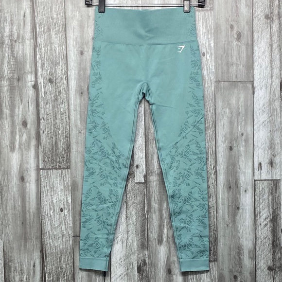 Gymshark Studio Leggings in Washed Jade NWT [1205] - Picture 1 of 8